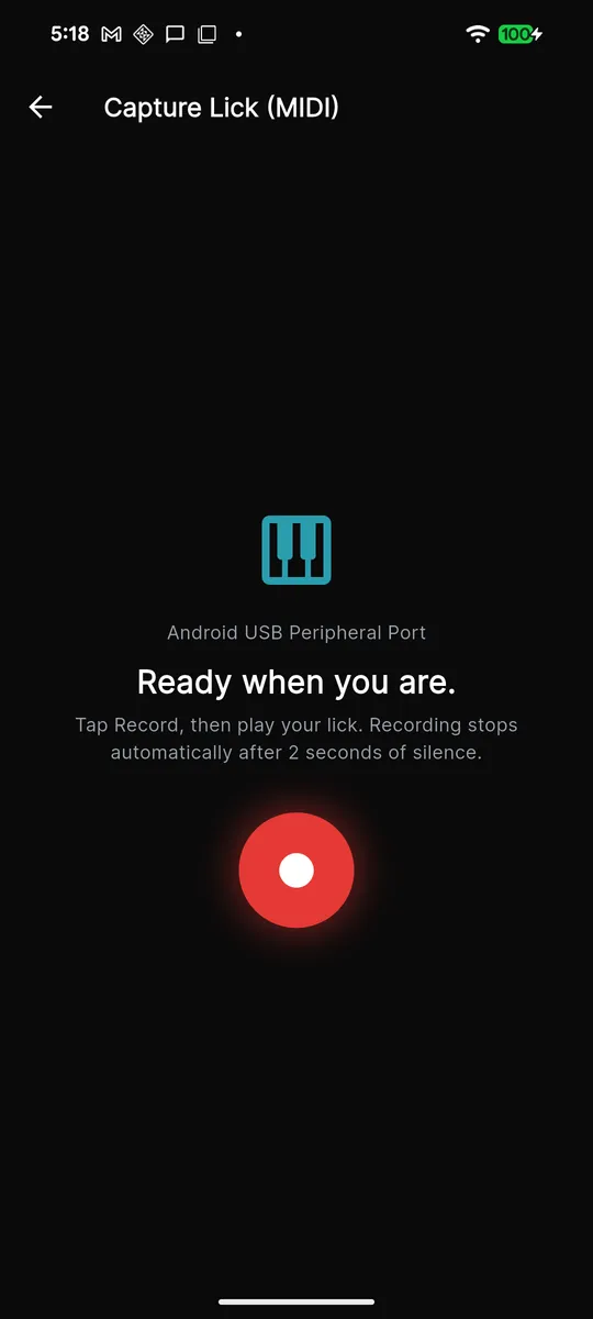 MIDI Lick Capture โ ready to record